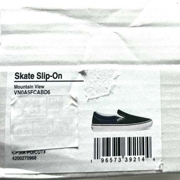 VANS Skate Slip On Shoe Suede Canvas Green Women's Size Sneakers Low VN0A5FCABD6 - Picture 8 of 9